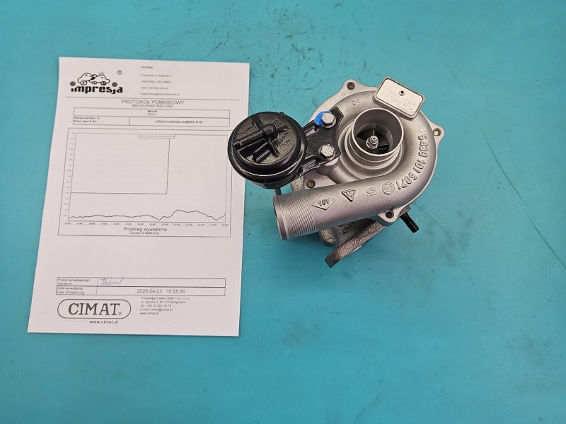 Turbosprężarka Regenerowana Nissan Almera N16 1.5 dci 82KM 54359700002, 54359880002, 189536H118218