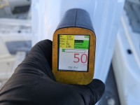 Próg lewy SŁUPEK ŚRODKOWY B Kia Stinger HB 5d SNOW WHITE PEARL