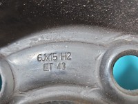 Felga stalowa 15" Opel Meriva A Szerokość felgi: 6.0", Rozstaw śrub: 5x110, Producent felg: OPEL, 1542612, R15 5x110 6J ET43