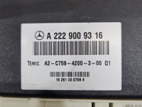 Sterownik moduł Europejska, ZAWIESZENIA Mercedes W222 A2229009316