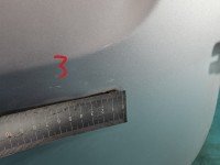 Drzwi tył prawe Dacia Logan I 05-14 kombi 5d srebrny TED69