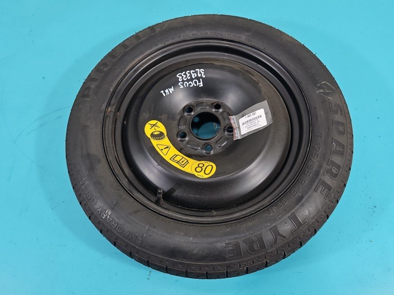 Koło zapasowe 16" dojazdowe dojazdówka Ford Focus Mk2 Rozstaw śrub: 5x108, Pirelli, 125 mm, Profil opony: 85, 125/85 PIRELLI...