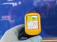 Drzwi przód lewe Peugeot 106 3d niebieski EGJ