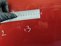 Drzwi tył lewe Dacia Sandero I 08-12 HB 5d bordowy TEB76