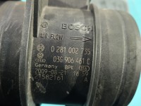 Przepływomierz Skoda Superb II 0281002735, 03G906461C 2.0 TDI