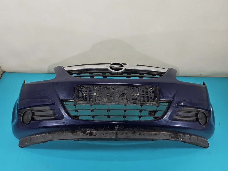Zderzak przód Opel Corsa D granatowy Y20Z Zderzak przód Opel Corsa D granatowy Y20Z