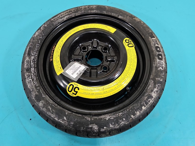Koło zapasowe 15" dojazdowe dojazdówka Hyundai Matrix 4x114.3, Hankook, HYM1521481, R15 4x114.3 5,5J Hankook 115/70 r15 3,5J