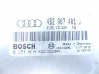 Komputer Sterownik silnika Audi A6 C5 2.5 tdi 0281010822, 4B2907401J