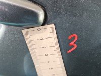 Drzwi przód prawe Mitsubishi Outlander II 5d błękitny A86A