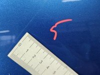 Drzwi tył lewe Renault Megane II HB 5d niebieski TEI45