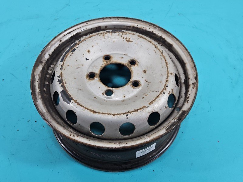 Felga stalowa 16" Opel Movano II Szerokość felgi: 6.0", Rozstaw śrub: 5x130, Producent felg: OPEL, 6J Et66. 5x130 Felga stalowa 16" Opel Movano II Szerokość felgi: 6.0", Rozstaw śrub: 5x130, Producent felg: OPEL, 6J Et66. 5x130