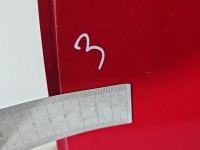 Drzwi tył lewe Skoda Citigo 11-19 HB 5d czerwony LY3D