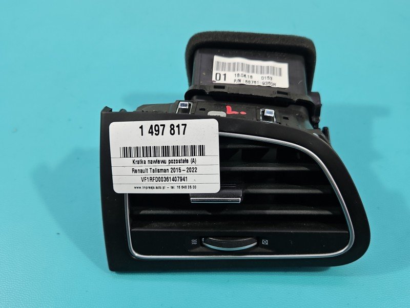 Kratka nawiewu Renault Talisman 687619360R EUROPA