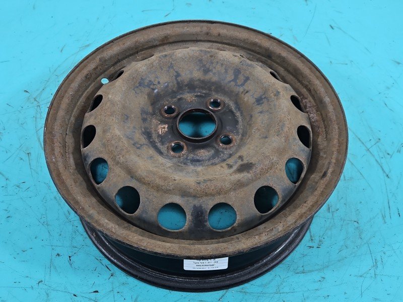 Felga stalowa 15" Toyota Yaris III Szerokość felgi: 5.0", Rozstaw śrub: 4x100, TOYOTA, 5jx15 et39