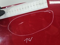 Maska przednia Citroen C3 I czerwony KJFD