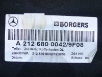 Wykładzina bagażnika podłoga Mercedes W212 A2126800042