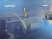 Drzwi tył lewe Vw Jetta V sedan 4d granatowy LD5Q