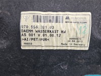 Osłona Porsche, termiczna wygłuszenie ściany grodziowej Porsche Panamera I 970 3.0 v6 (CWD)