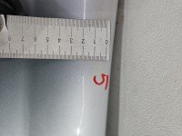 Błotnik przód prawy Mercedes CLS C219 W219 srebrny 775U IRIDIUM SILVER - METALLIC FINISH C775