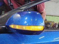 Lusterko lewe pin Honda Civic VII HB 5d kolor niebieski europa