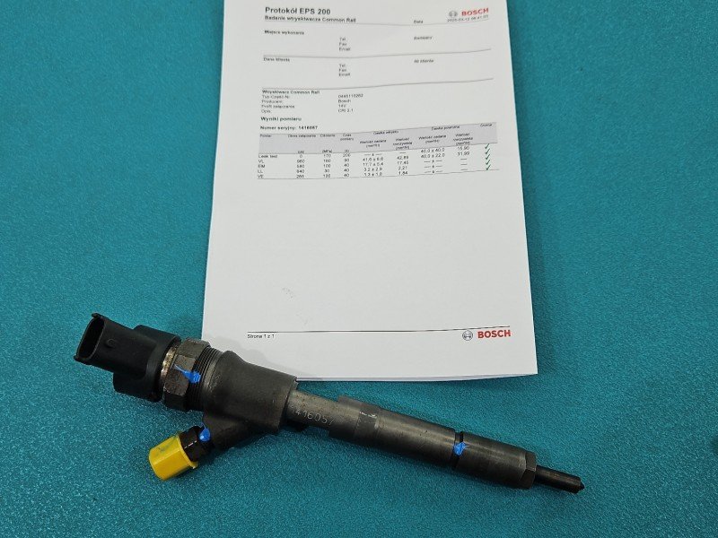 TESTOWANY Wtryskiwacz Toyota Yaris II 0445110262, 23670-0N030 1.4 D4D
