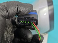 Lusterko prawe Peugeot 508 I 10-18 elektryczny, Europejska, Kod lakieru: EZRC, el. składane, rysy 10+2pin europa