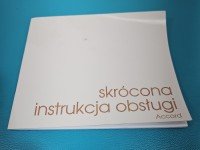 Instrukcja Honda Accord VIII 08-