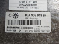 Komputer Sterownik silnika 06A906019BF Vw Golf IV 1.6 SR