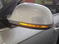 Lusterko lewe AUDI A4 B8 Rysy. Regulowane elektrycznie, składane ręcznie. 6pin SREBRNY LX7W europa