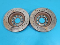 Tarcze hamulcowe przód klocki Skoda Octavia II 1.9 tdi (BXE) tarcze z klockami hamulcowymi brembo i osłonami tarcz