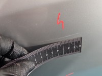 Drzwi tył lewe Ford Focus Mk1 HB 5d srebrny 08