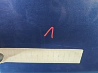 Drzwi tył lewe Ford Fiesta Mk6 HB 5d granatowy