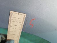 Błotnik przód lewy Citroen C4 Grand Picasso II 13-22 błękitny EHHC