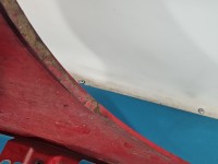 Błotnik przód lewy Audi A4 B7 czerwony LY3J