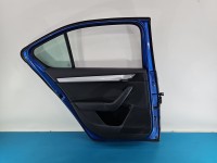 Drzwi tył lewe Skoda Octavia III HB 5d niebieski LF5W/8X8X