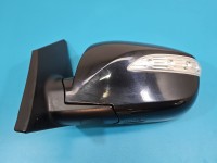 Lusterko lewe Hyundai Ix35 elektryczny, Europejska, Kod lakieru: 1K, 8pin składane elektrycznie, rysy na obudowie europa