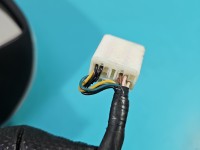 Lusterko lewe Toyota Auris I elektryczny, Europejska, Kod lakieru: 1F7, składane elektrycznie, pęknięta obudowa, 9 pin europa