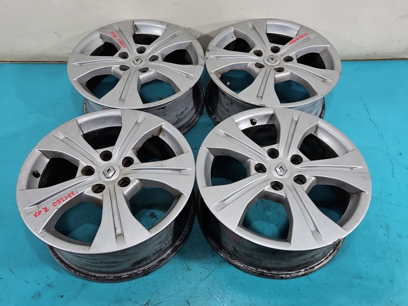 alufelgi felgi 17" komplet Renault Scenic III R17 Szerokość felgi: 7.0", 5x114.3, Odsadzenie (ET): 49, RENAULT, 1542852, R17...