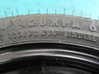 Koło zapasowe 14" dojazdowe dojazdówka Vw Polo III 6N Rozstaw śrub: 4x98, Continental, Profil opony: 70, Kod producenta:...