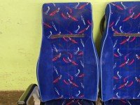 Fotel tył lewy III rząd tylny Vw Transporter T5 3 rząd