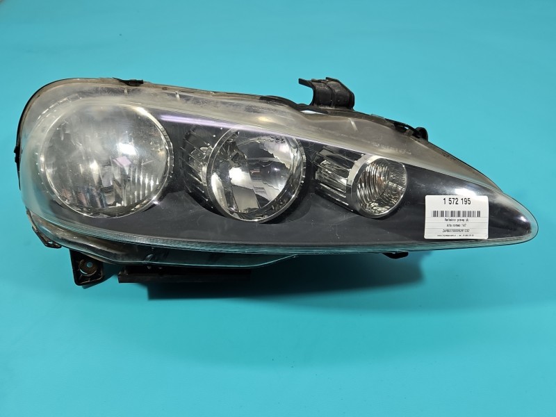 Reflektor prawy lampa przód Alfa romeo 147 EUROPA 89101233DX