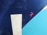 Drzwi tył lewe Ford Fiesta Mk6 HB 5d granatowy