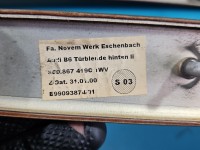 Listwa dekor deski Audi A4 B6 8E0867419, 8E0867420 Europejska, pęknięte mocowania