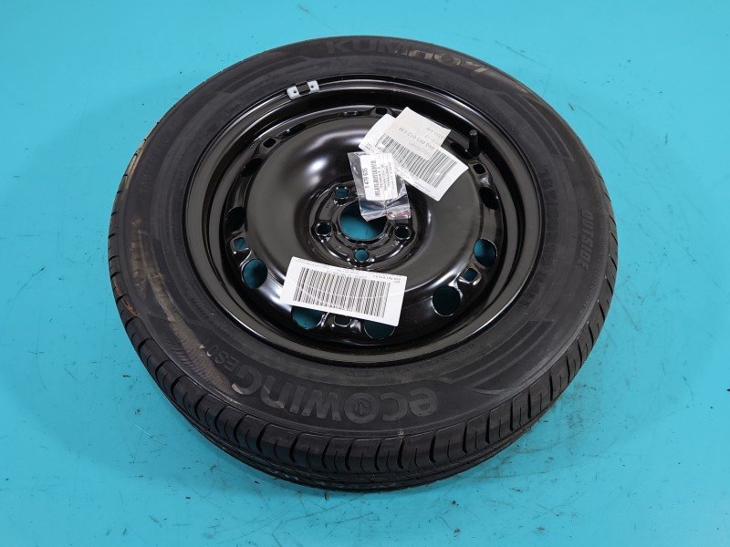 Koło zapasowe 15" dojazdowe dojazdówka Skoda Fabia III Rozstaw śrub: 5x100, Marka opon: Kumho, 185 mm, Profil opony: 65, R15... Koło zapasowe 15" dojazdowe dojazdówka Skoda Fabia III Rozstaw śrub: 5x100, Marka opon: Kumho, 185 mm, Profil opony: 65, R15...