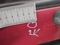 Klapa tył Honda Civic VI HB 3d czerwony