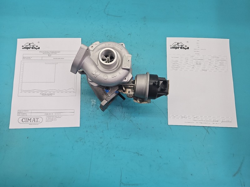 Turbosprężarka Regenerowana AUDI A4 B8 2.0 tdi 143KM BV43B-0133, 53039700133, 53039880133