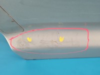 Drzwi tył prawe Toyota Avensis II T25 HB 5d srebrny 6T1