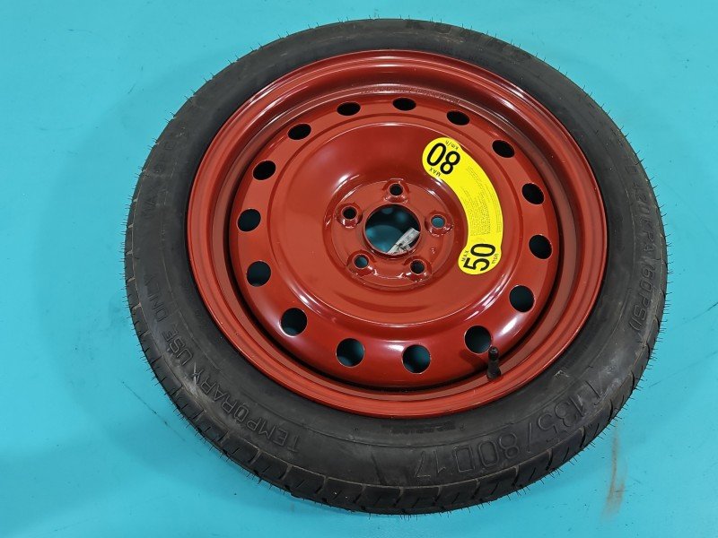Koło zapasowe 17" dojazdowe dojazdówka Hyundai I40 5x114.3, Marka opon: Kumho, 135 mm, Profil opony: 80, Rok produkcji opon:...