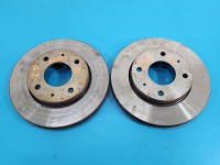 Tarcze hamulcowe przód klocki Hyundai Matrix 1.6 16V Hyundai, średnica 257,5grubość 24 komplet z klockami