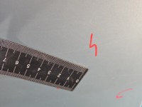 Drzwi tył prawe Renault Scenic I HB 5d srebrny MV 632